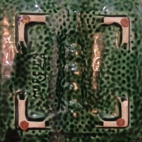 Vintage Blue Deco Ashtray - Picture 5 of 9